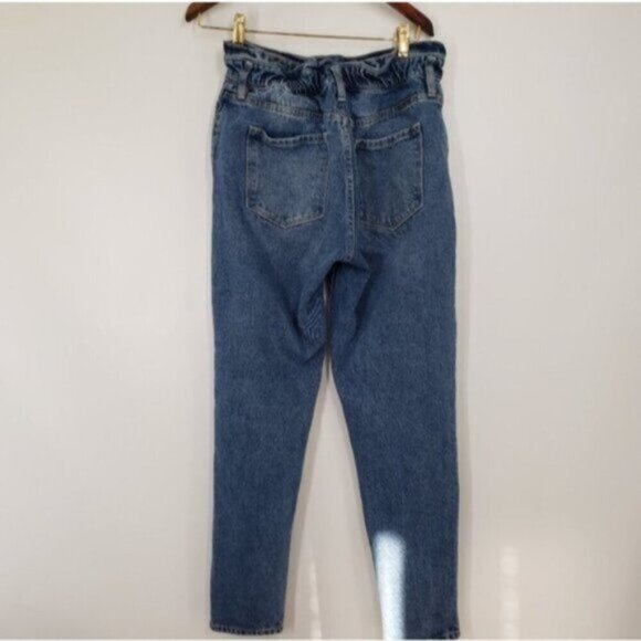 Kancan Estilo Paperbag Jeans Light Medium Wash Hi Rise Size 27 - Picture 4 of 12
